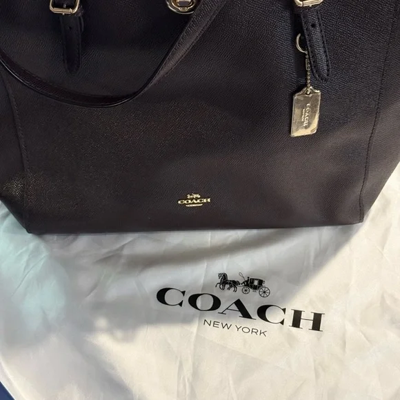 Coach Oxblood Leather Tote - Picture 1 of 9
